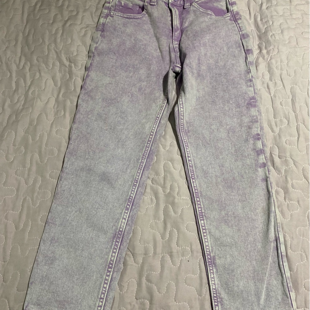 Justice Lavender and Gray Jeans